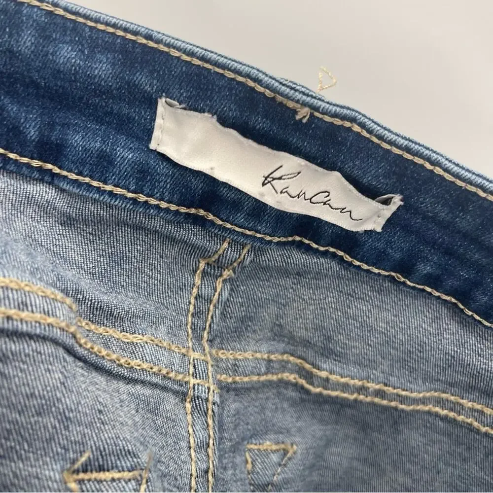 KanCan Blue Frayed Jean Shorts 7/27